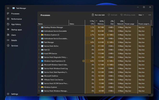 微软 Win11 全新多彩任务管理器曝光，可自定义强调色