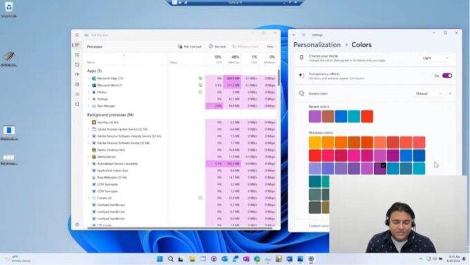 微软 Win11 全新多彩任务管理器曝光，可自定义强调色