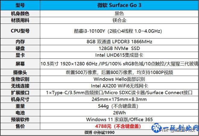 最轻便的Windows11平板 微软Surface Go 3评测