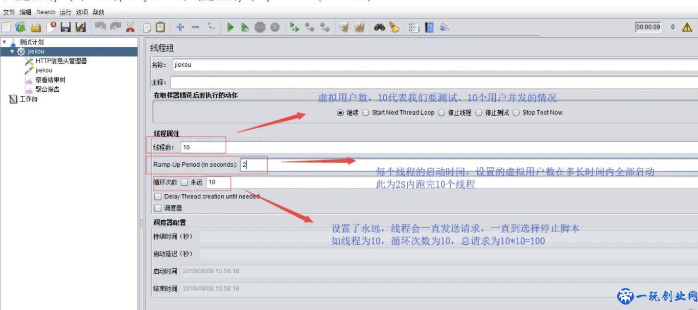 JMeter压力测试集合点教程