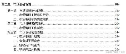 管理工具：营销部架构 权责 制度 表格全套标准 一文在手管理无忧