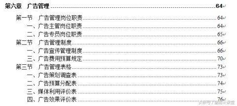 管理工具：营销部架构 权责 制度 表格全套标准 一文在手管理无忧