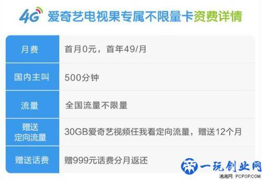 不限流量的投屏神器 爱奇艺视频电视果4G测评