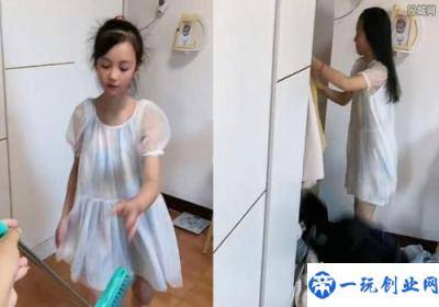 因爸爸与后妈吵架8岁继女扔衣服赶后妈走,后妈：把她当亲闺女