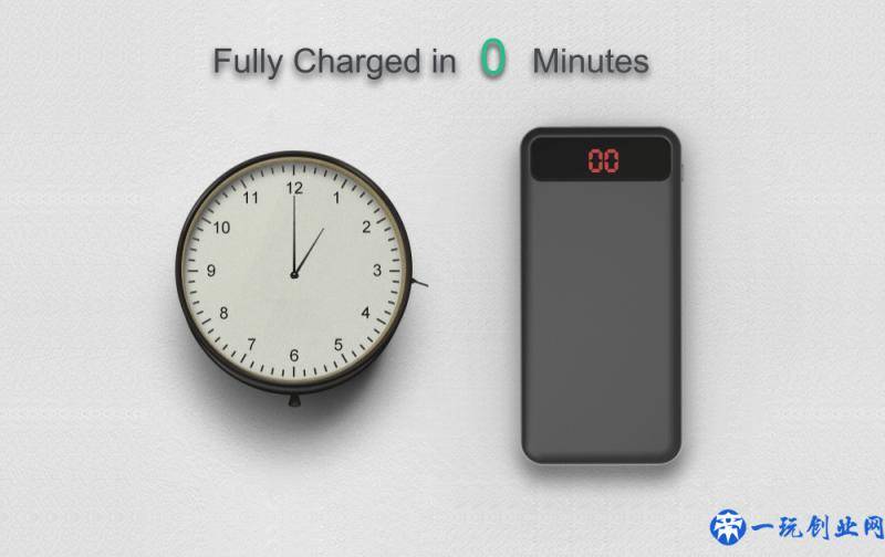 石墨烯充电宝，20 分钟充满6000mAh！