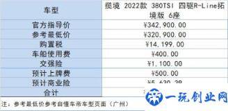 大众揽境落地价格多少钱(揽境2022款最新款价格)