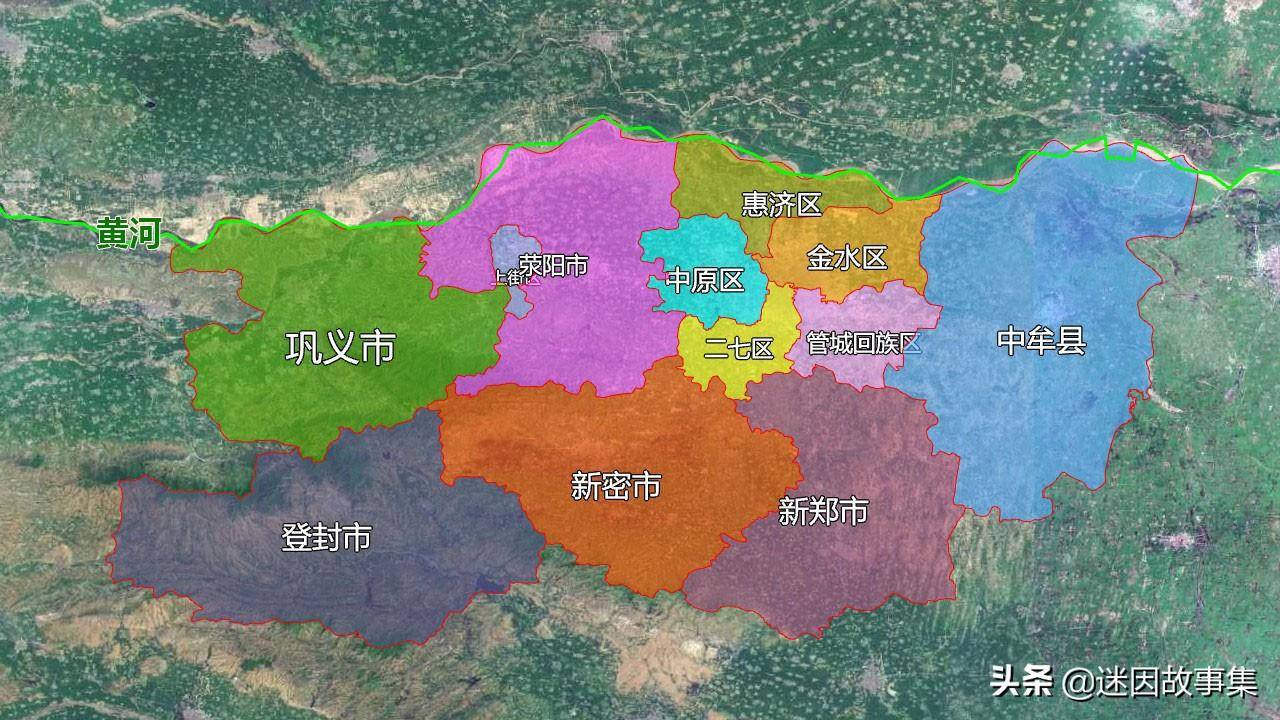 郑州市区域划分地图(郑州几个区的划分地图高清)