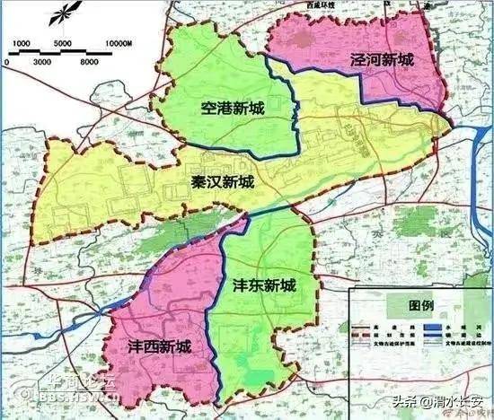 西安区域划分图2023(西安市最新城区划分图)