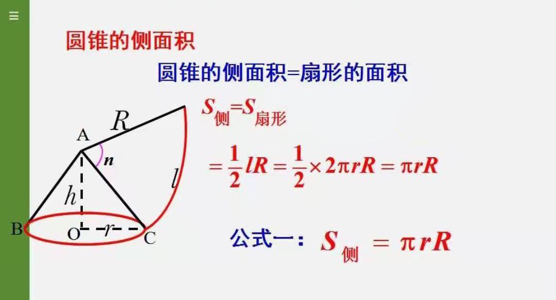 扇形侧面积的计算公式(弧长与扇形面积公式是什么)