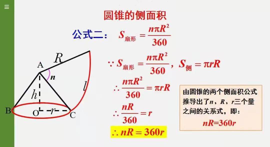 扇形侧面积的计算公式(弧长与扇形面积公式是什么)