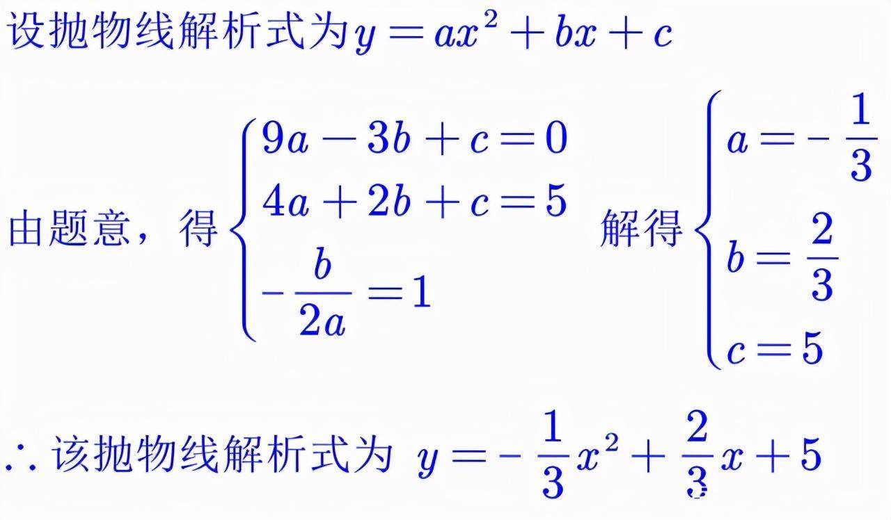 待定系数法求函数解析式(待定系数法的三个公式)