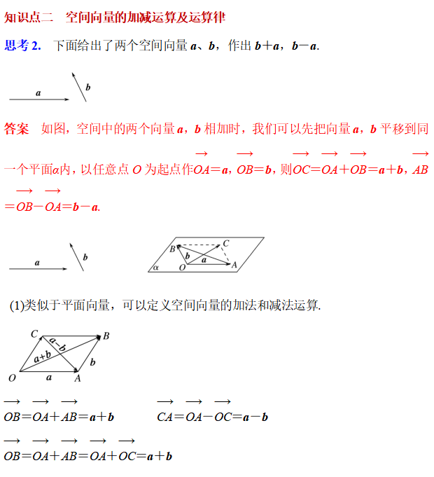 空间向量相乘怎么计算(空间向量及其运算)