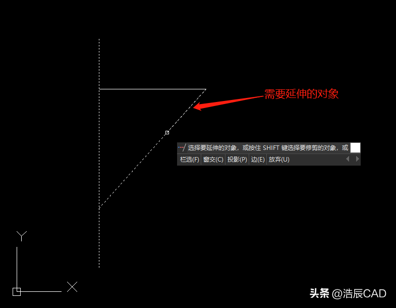 延伸快捷键cad怎么用(CAD延伸为什么延伸不了)