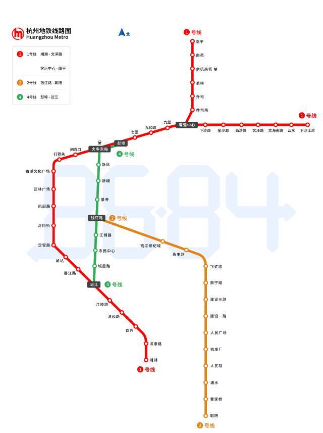 杭州东到杭州站坐几号地铁(杭州地铁路线图介绍)