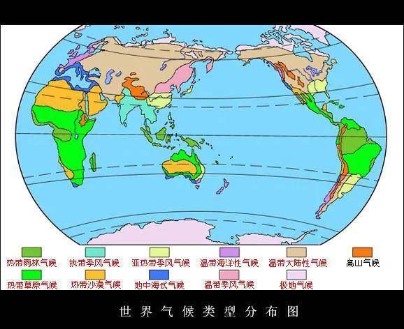 温带海洋性气候的气候特征(十二气候类型及植被特征)