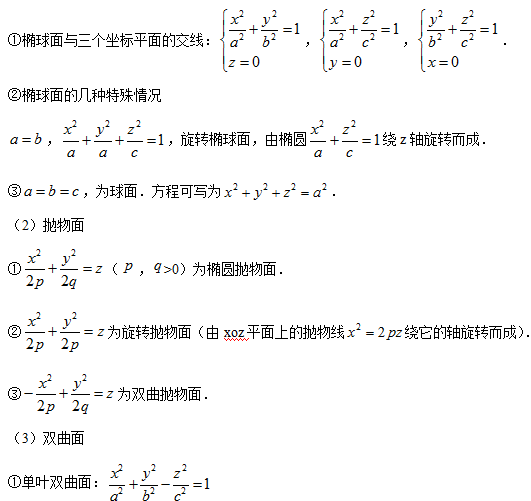 切平面方程和法平面方程公式(曲面及曲面的切平面与法线方程)