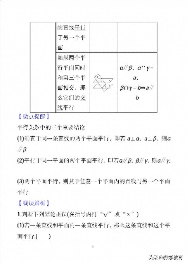 线面平行推线线平行怎么推(直线与平面平行判定及性质)