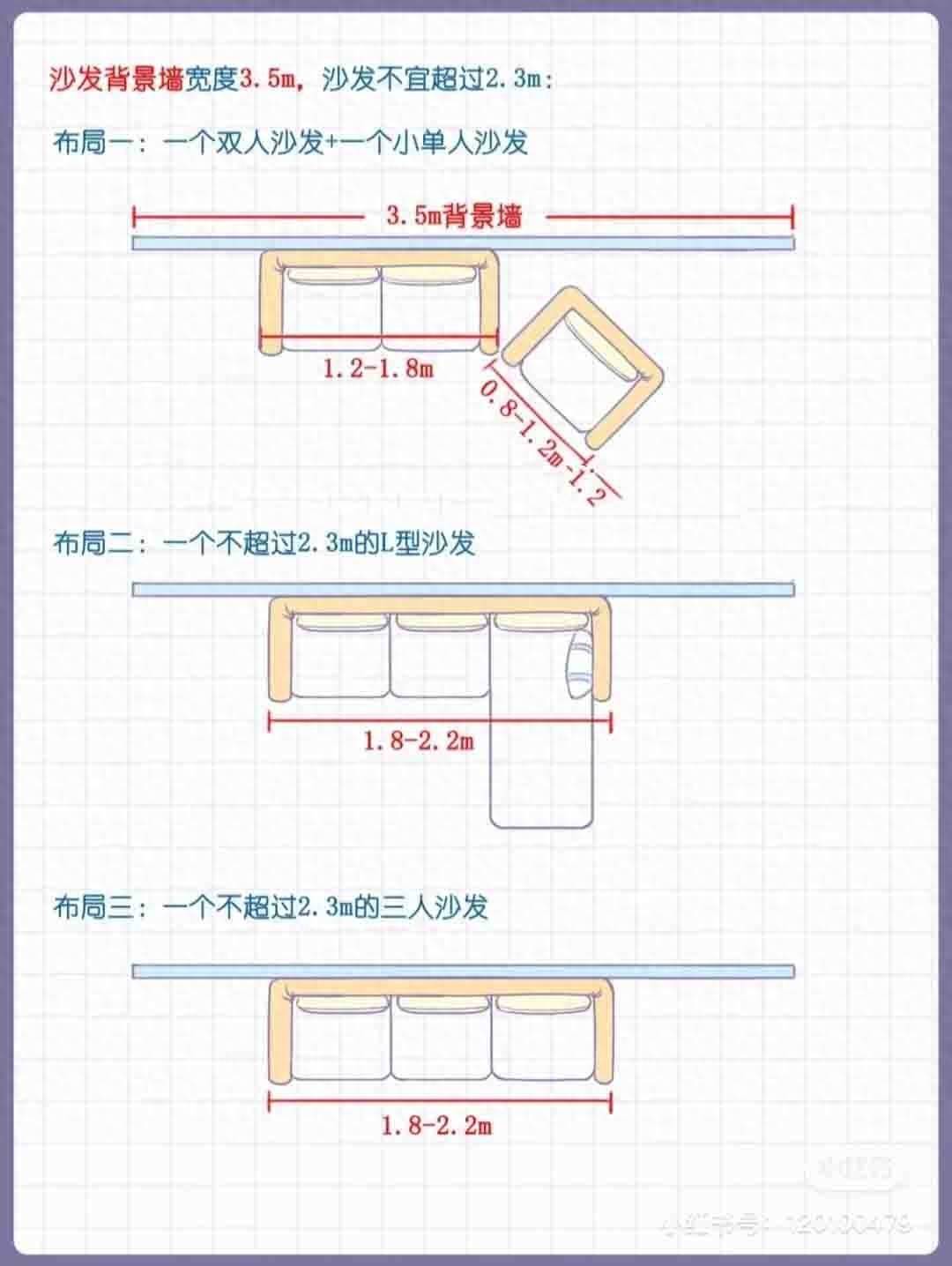 沙发宽度标准尺寸图(客厅如何选择合适沙发尺寸)