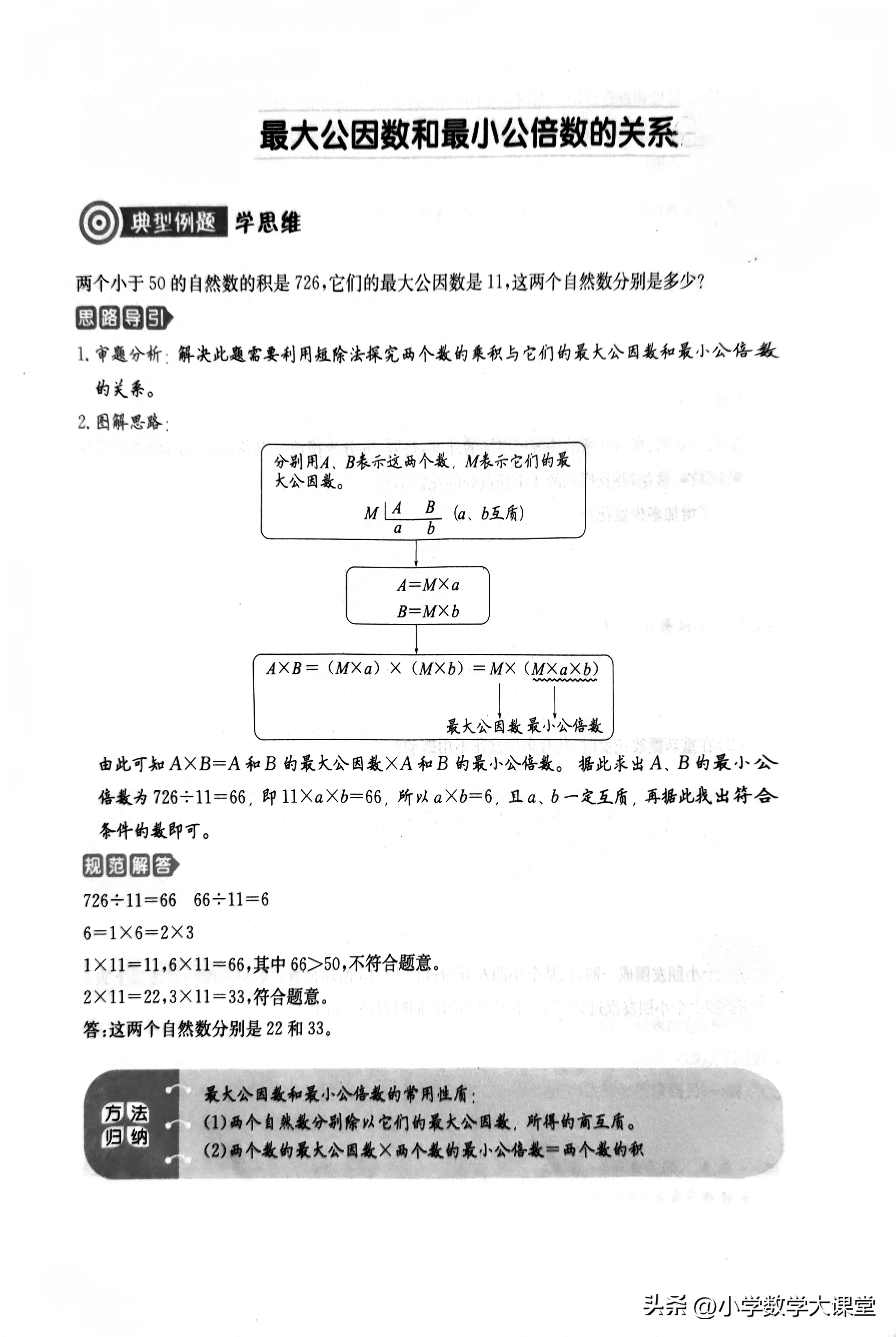 最小公倍数怎么求公式(最大公因数和最小公倍数的关系)