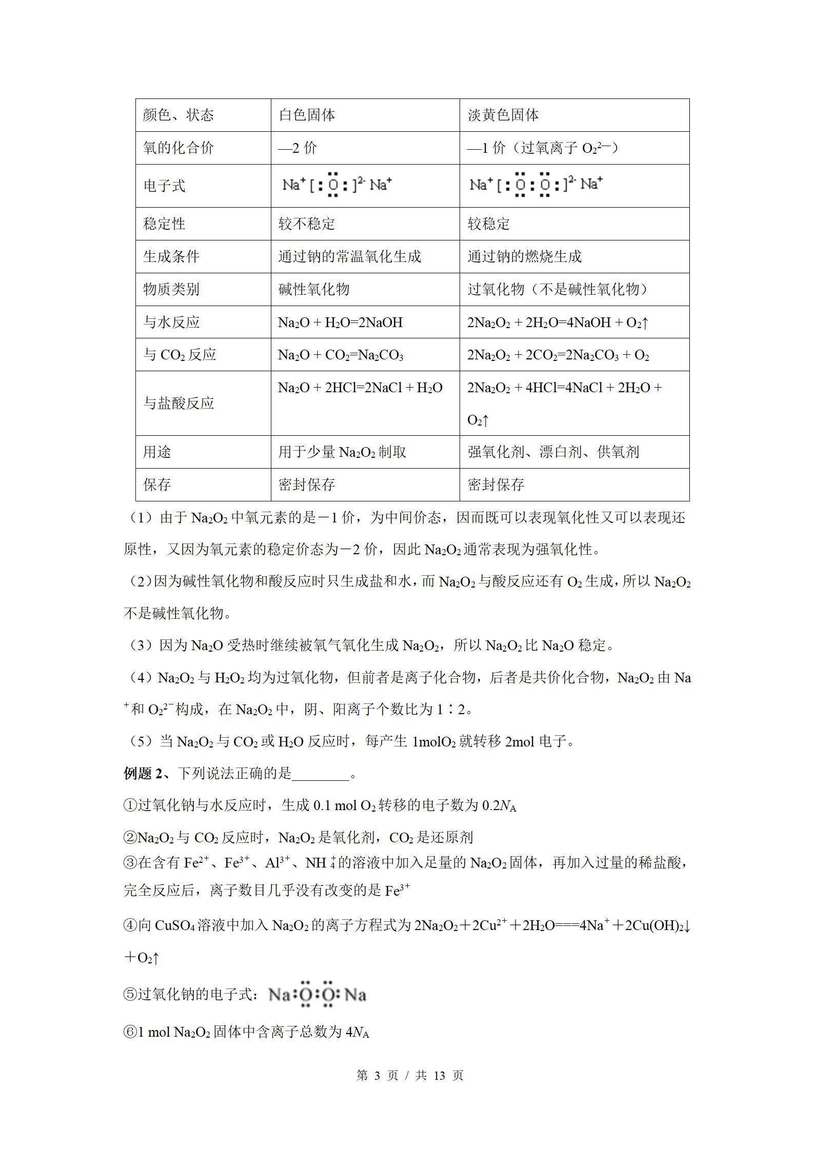 钠的最高价氧化物是什么(钠的化合价有几种)