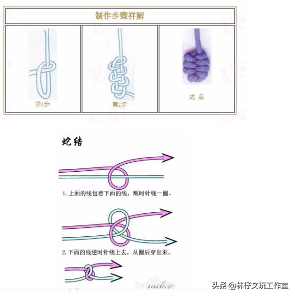 手串的穿法和打结方法(各种手串打结方法图解)