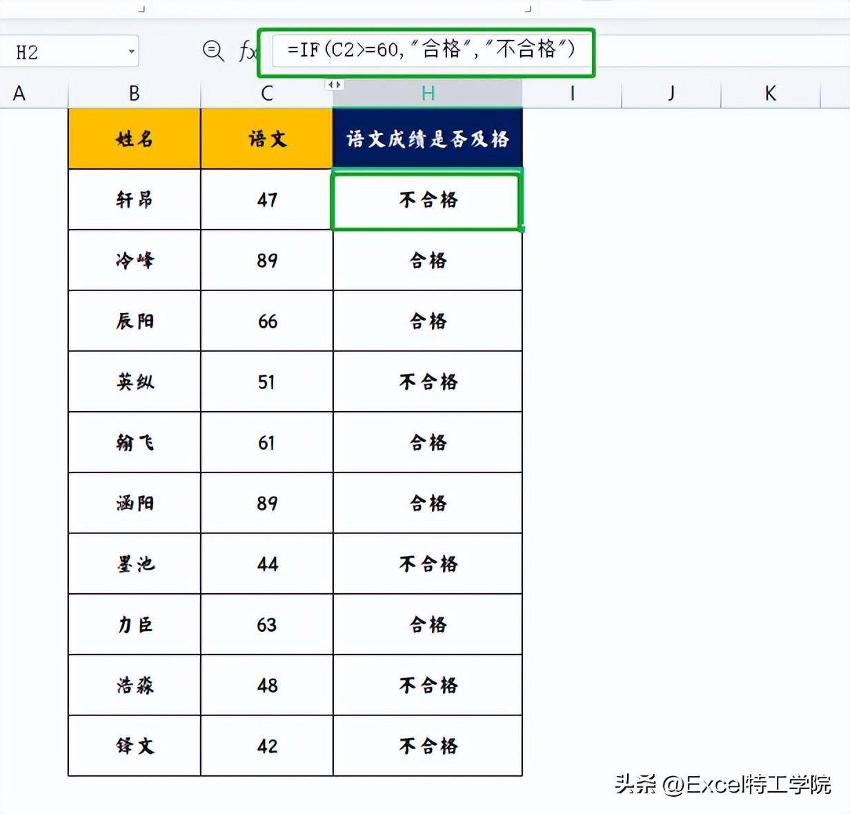 if函数使用方法(IF函数的经典用法大全)